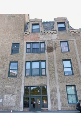 Chicago greystone facade tuckpointing restoration